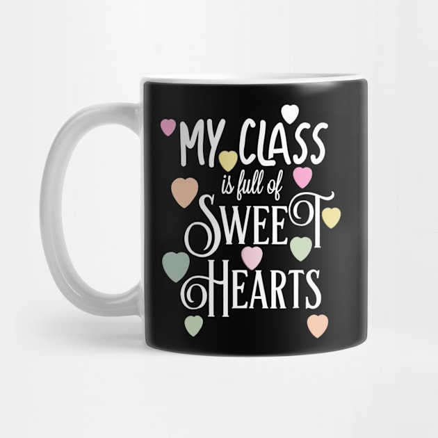 Teacher and Student Valentines Day T Shirt Class Sweet heart by Vicenta Aryl